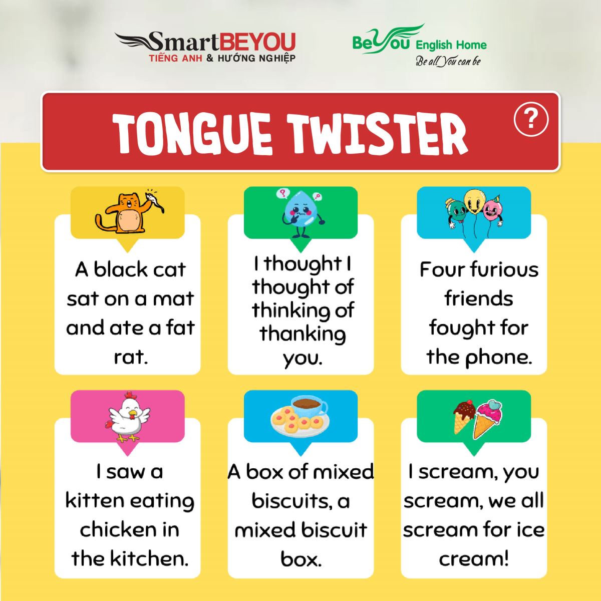 Tongue twisters - Phương pháp luyện phát âm thú vị