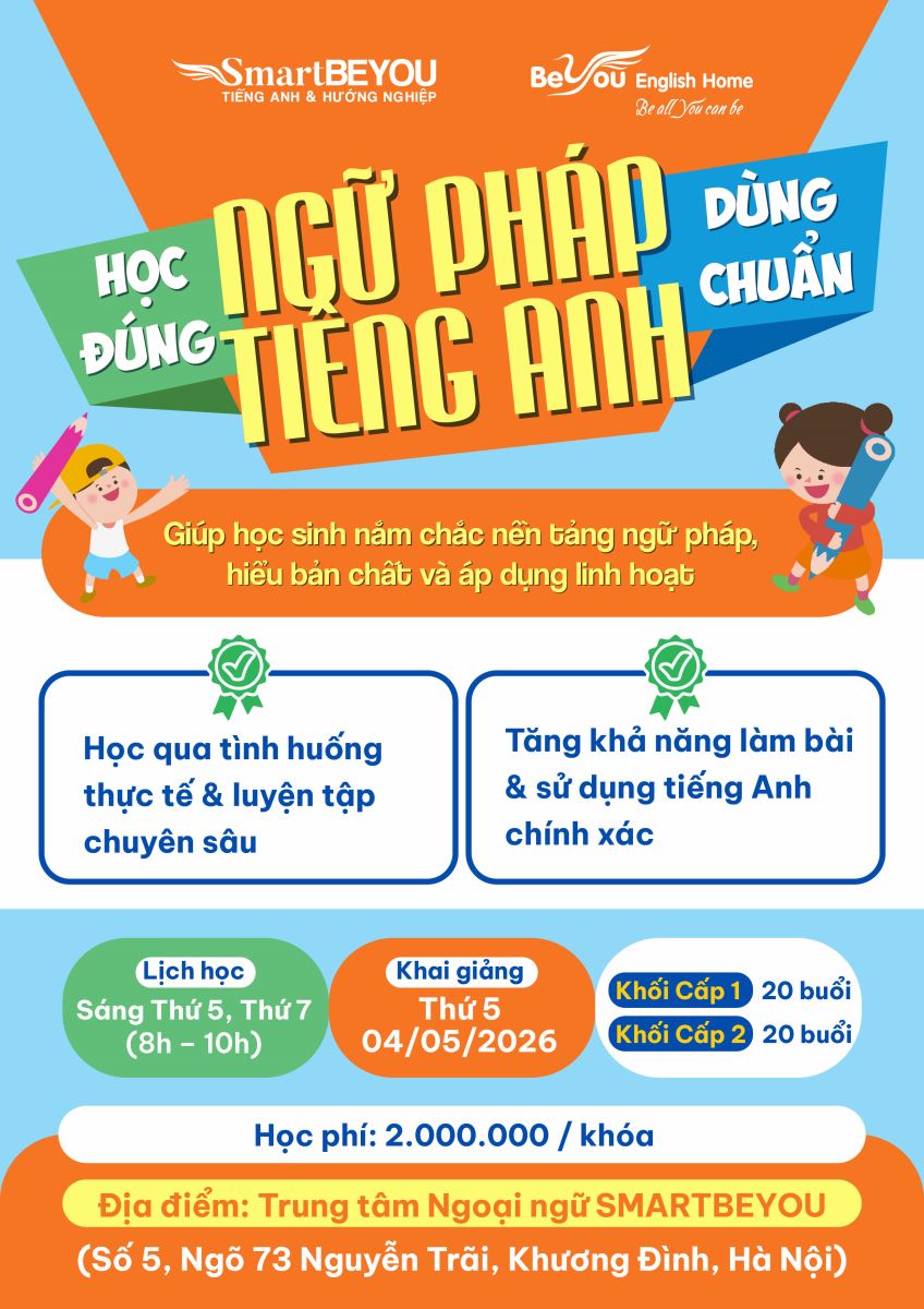 CLB NGỮ PHÁP TIẾNG ANH – HỌC ĐÚNG, DÙNG CHUẨN